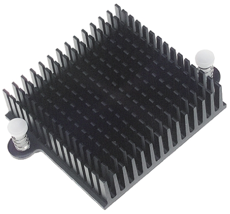 RS PRO Heatsink, 7K/W, 49 x 49 x 20mm, Adhesive Foil