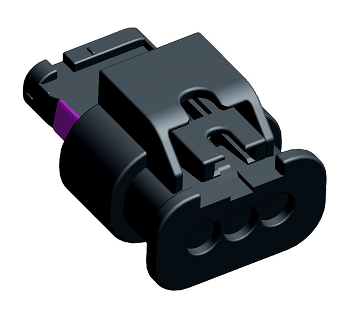 TE Connectivity, MCON 1.2 Automotive Connector Socket Black Plug-In 3 Way 1-1670917-1