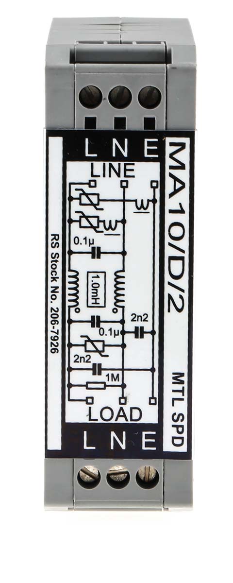 RS PRO Surge Suppressor Unit 253 V Maximum Voltage Rating 6.5kA Maximum Surge Current EMC Filter