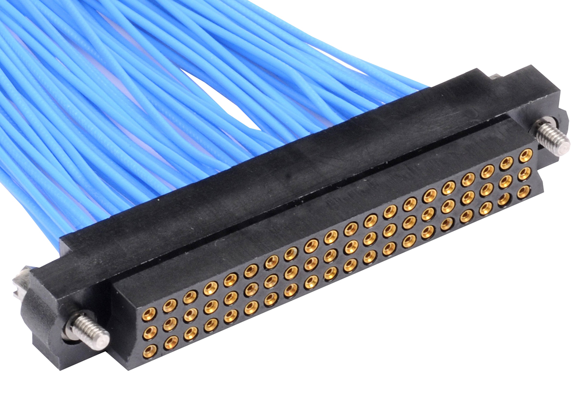 HARWIN Datamate J-Tek Series Straight Cable Mount PCB Socket, 60-Contact, 3-Row, 2mm Pitch, Crimp Termination