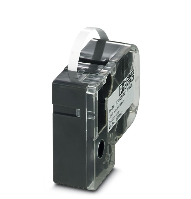 Phoenix Contact, MM-TMT (EX6,35)R C1 WH/BK Label for use with THERMOFOX, THERMOMARK GO, THERMOMARK GO.K