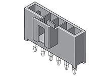Molex Nano-Fit Series Straight Through Hole PCB Header, 4 Contact(s), 2.5 mm Pitch, 1 Row, Shrouded