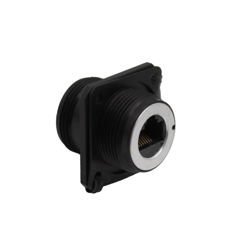 Bulgin 600 Series - Ethernet Buccaneer Connectors Series Female Ethernet Connector, Flange Mount, Cat5e Straight