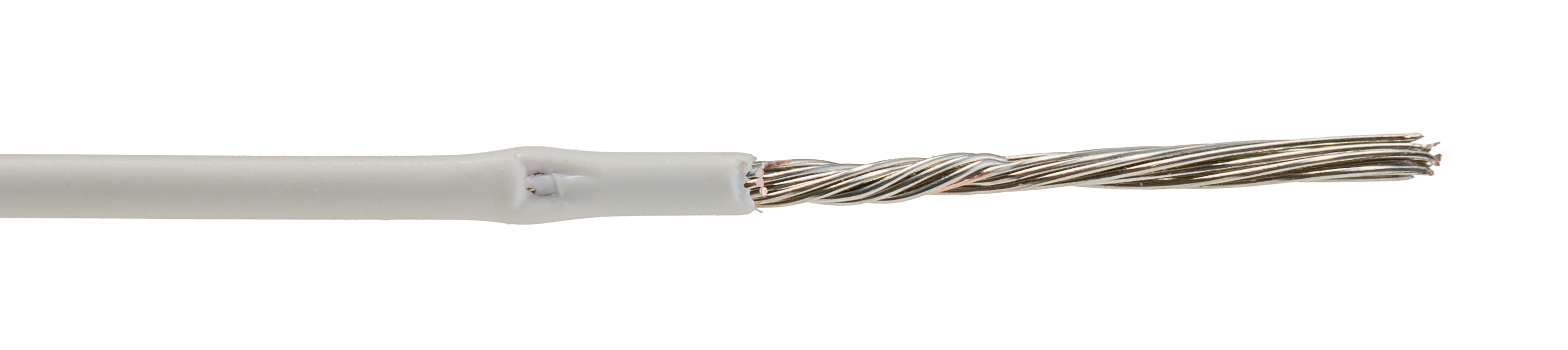 TE Connectivity White 1.3 mm² Hook Up Wire, 16 AWG, 19/29, 100m, Polyalkene Insulation, 44A0111-16-9