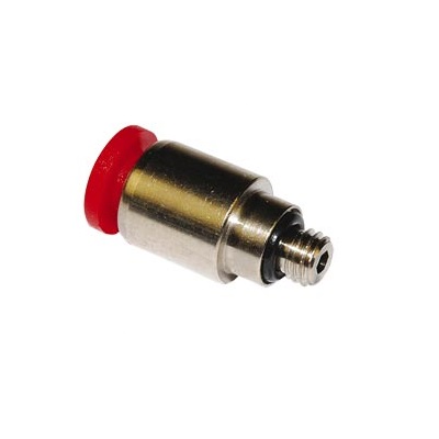 Norgren Pneufit C Series Straight Fitting, M5 Male to Push In 4 mm, Threaded-to-Tube Connection Style, C022A