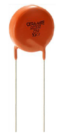 Vishay Single Layer Ceramic Capacitor (SLCC) 2nF 10kV dc X7R Dielectric, 615R, Through Hole +105°C Max Op. Temp.