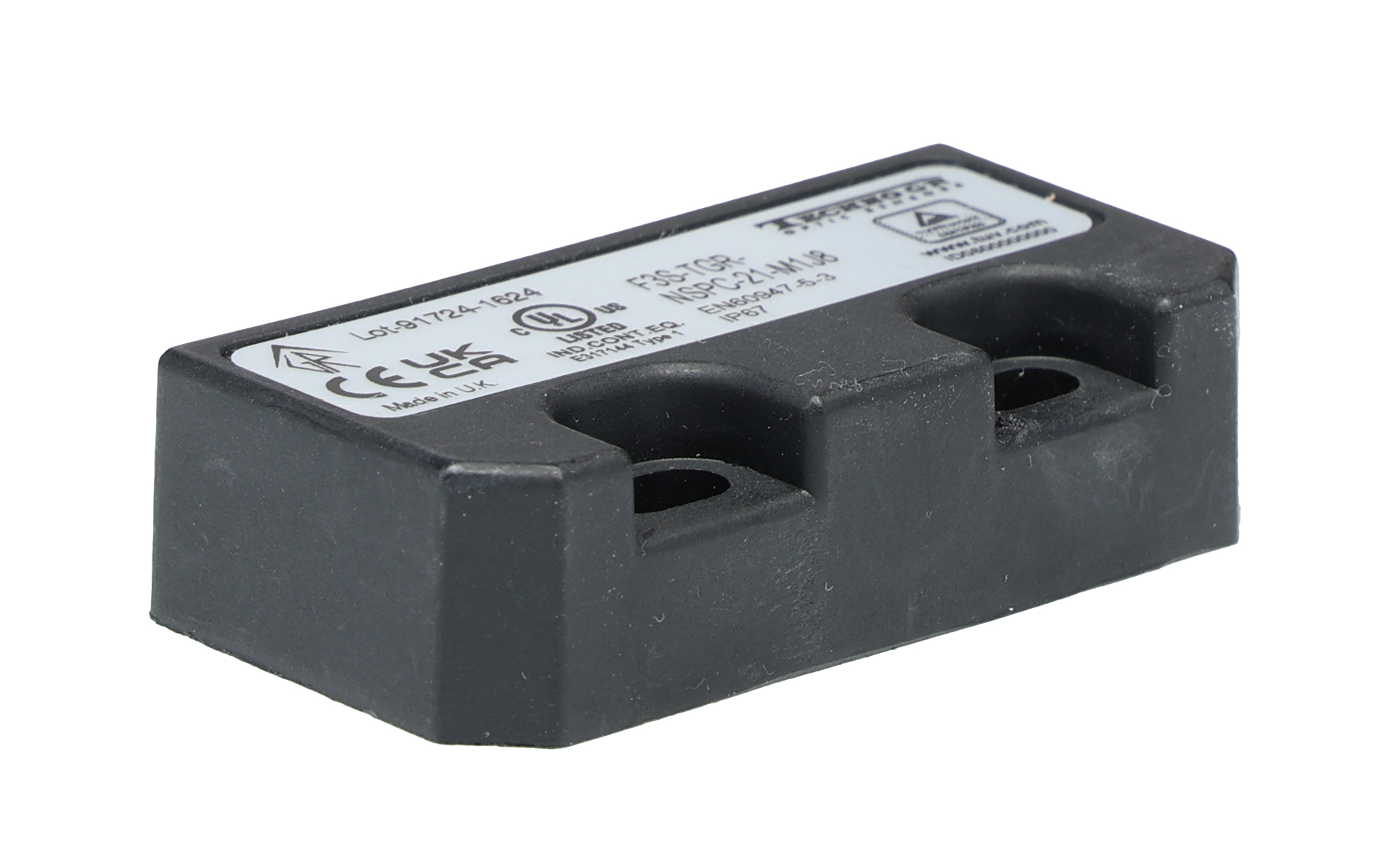 Omron F3S-TGR-N Series Magnetic Non-Contact Safety Switch, 24V dc, Plastic Housing, NO/2NC, M12