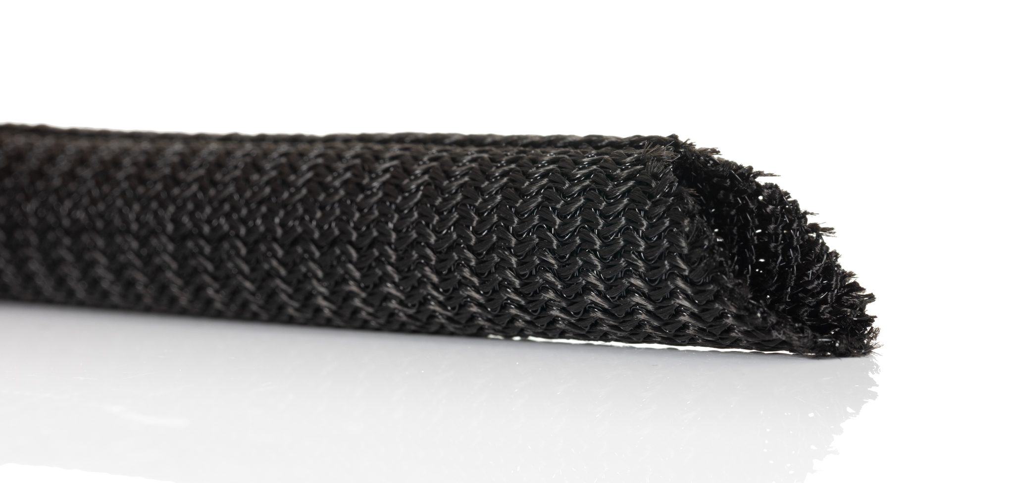 RS PRO Braided PET Black Cable Sleeve, 10mm Diameter, 3m Length