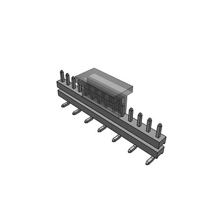 Samtec TW Series Vertical Surface PCB Header, 14 Contact(s), 2 mm Pitch, 1 Row, Unshrouded