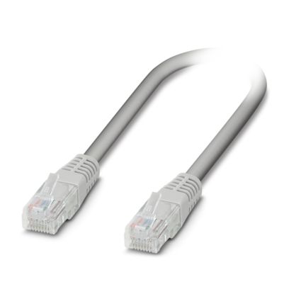 Phoenix Contact, 1m Cat5, Grey, Shielded Shielded, Terminated PVC Sheath