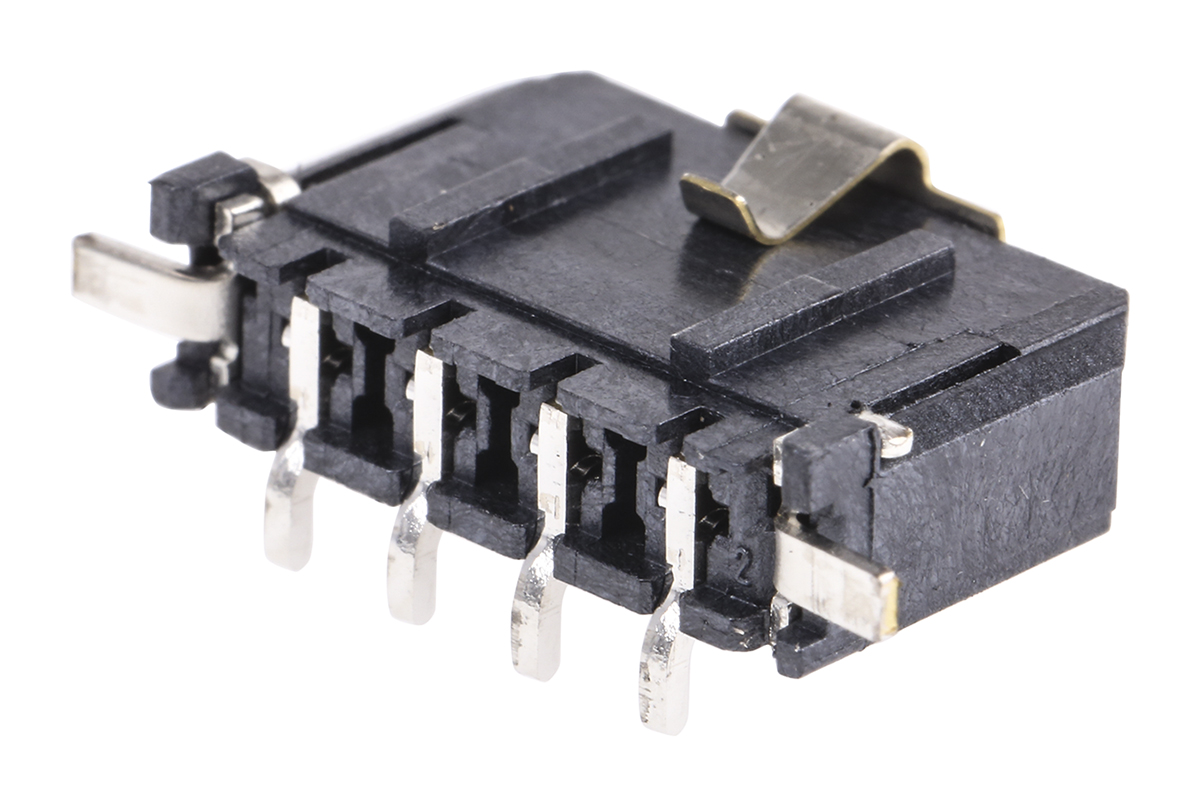 Molex Micro-Fit 3.0 Series Straight Surface PCB Header, 4 Contact(s), 3 mm Pitch, 1 Row, Shrouded