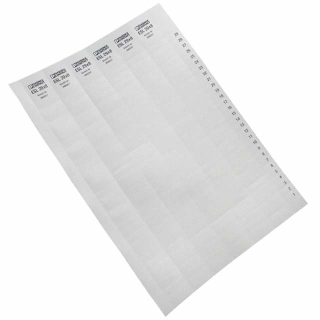 Phoenix Contact, ESL 29X 8 Marker Strip for use with  for use with Terminal Blocks