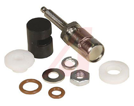 Abbatron, Black Binding Post With Brass Contacts and Nickel Plated