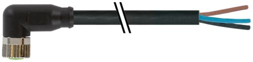 Murrelektronik Limited Female 3 way M8 to Free Cable End Sensor Actuator Cable, 3 m