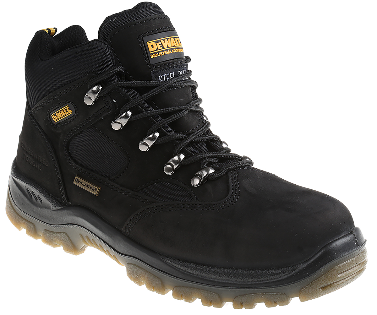 DeWALT Challenger Black Steel Toe Capped Men's Safety Boots, UK 7, EU 41