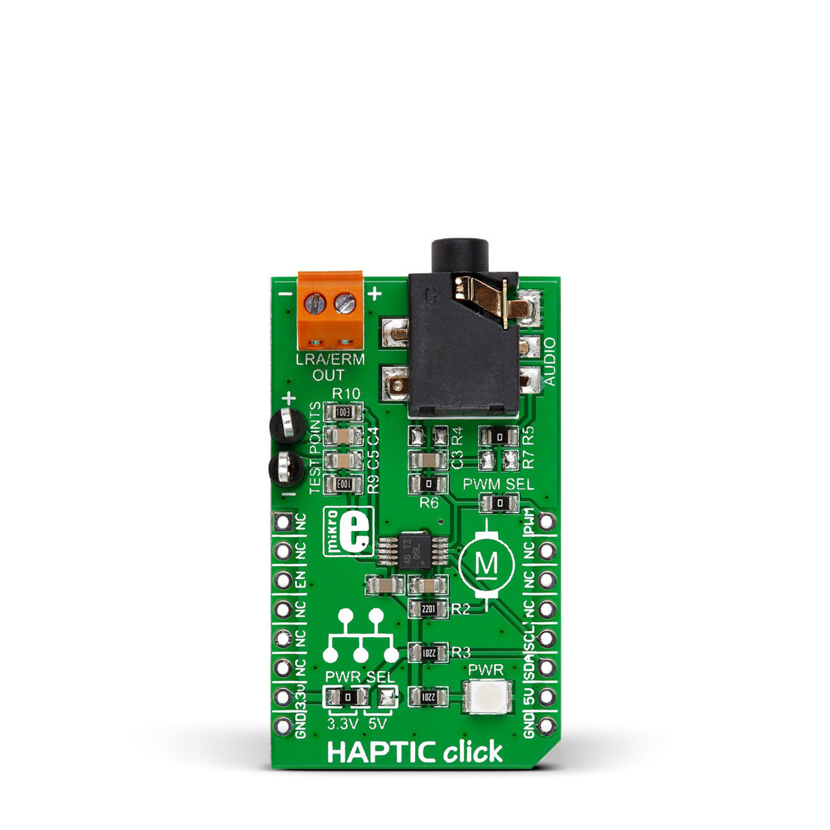 MikroElektronika Haptic Click Motor Controller for DRV2605 for ERM & LRA Vibration Motor