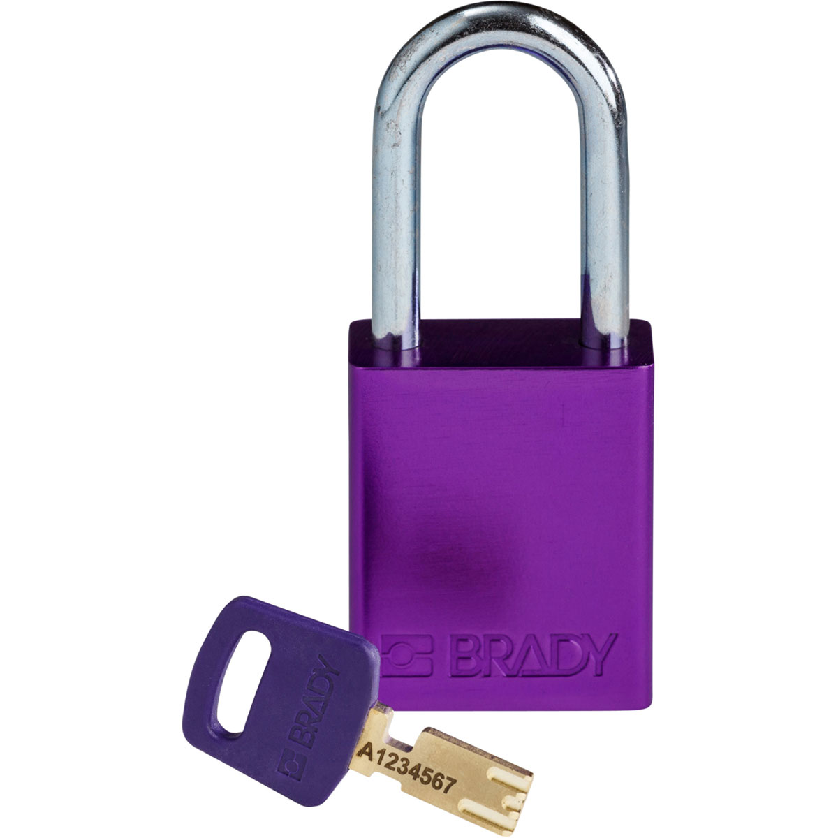 Brady LOTO-99 Key Weatherproof Aluminium Padlock, 6.35mm Shackle, 38.00mm Body