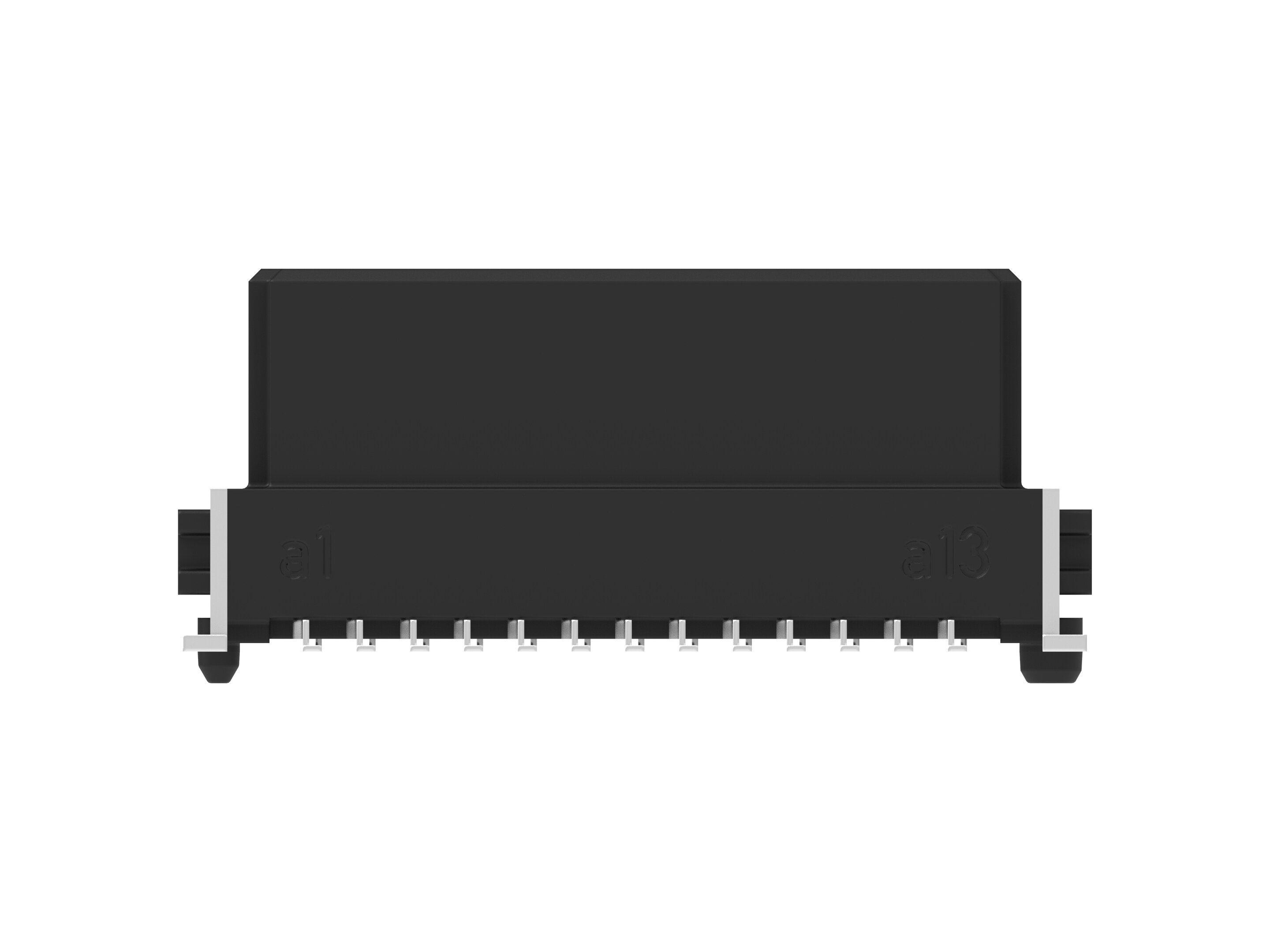 ERNI 154718 Series Vertical Surface PCB Header, 26 Contact(s), 1.27 mm Pitch, 2 Row, Shrouded
