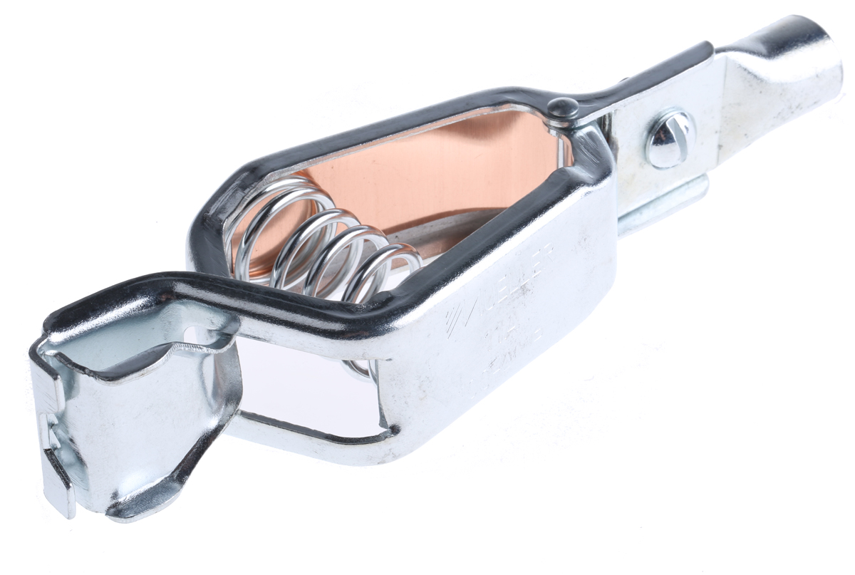 Mueller Electric Crocodile Clip, Zinc-Plated Steel Contact, 100A