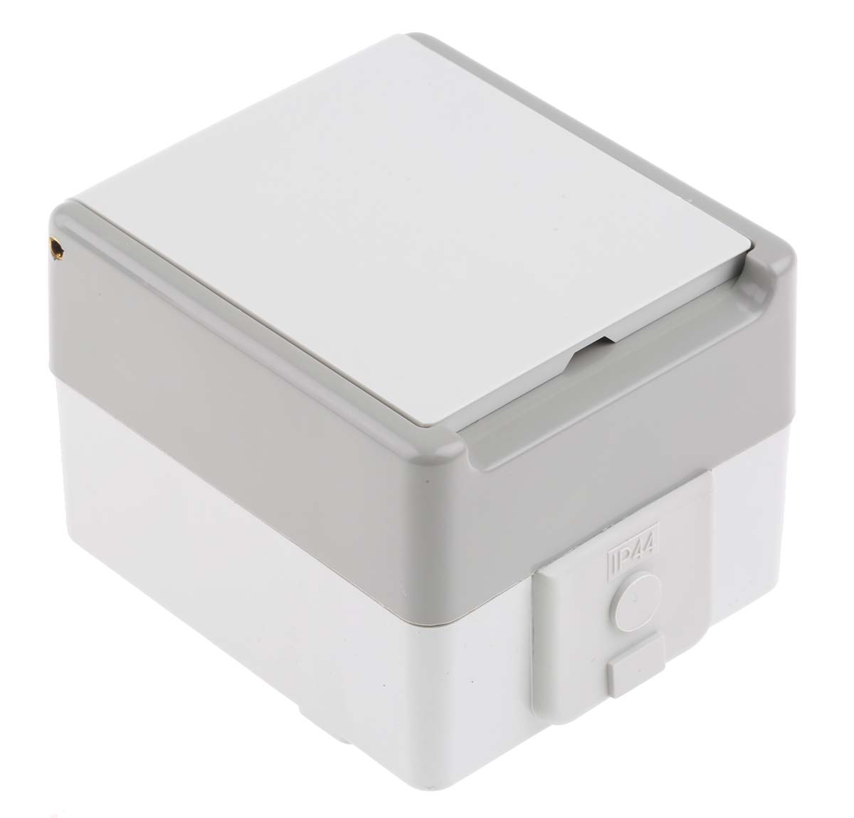 Siemens DELTA Grey 1 Gang Plug Socket, 16A, Type F - German Schuko, Outdoor Use