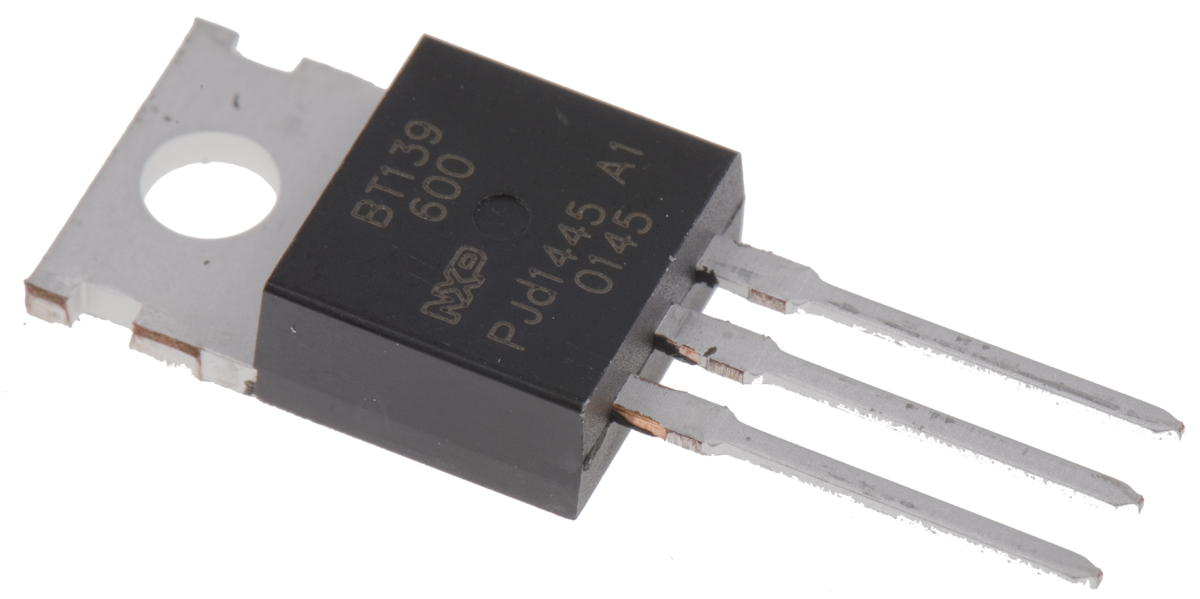 WeEn Semiconductors Co., Ltd Through Hole, 3-pin, TRIAC, 600V, Gate Trigger 1.5V 600V