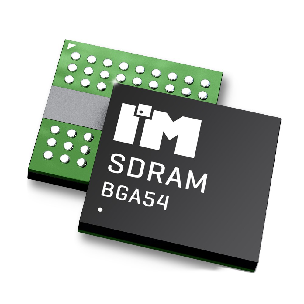 Intelligent Memory IM5116SDBBBG-6I, SDRAM 512Mbit Surface Mount, 166MHz, 54-Pin FBGA
