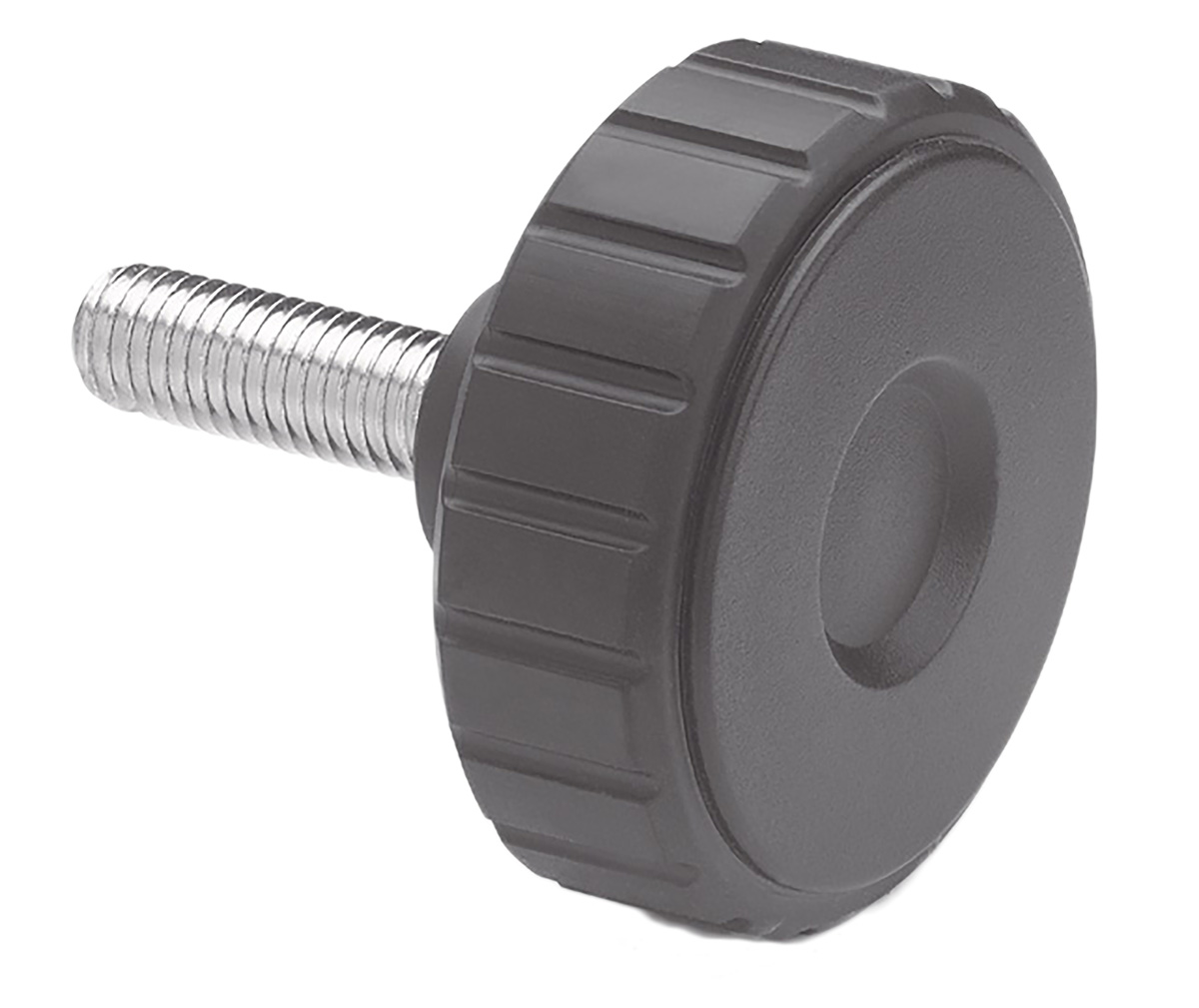 Elesa 134456 Knurled Clamping Knob, M10, Threaded Stud
