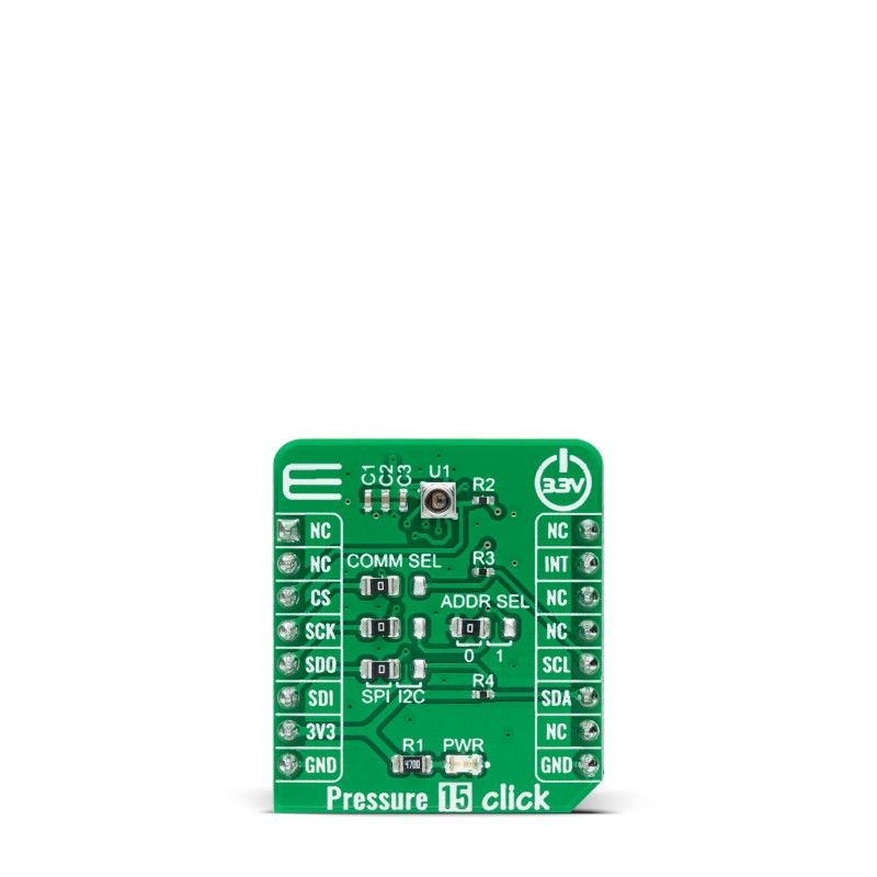 MikroElektronika Pressure 15 Click Absolute Pressure Sensor Add On Board for LPS27HHW mikroBUS Socket