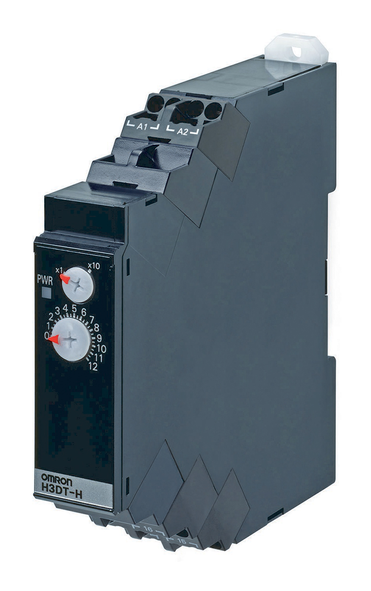 Omron H3DT Series DIN Rail Mount Timer Relay, 100 → 120V ac, 2-Contact, 1 → 120s, 1-Function, SPDT