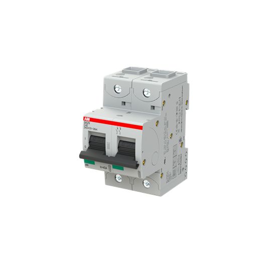 ABB S802N MCB, 2P, 40A Curve C, 690V AC, 36 kA Breaking Capacity