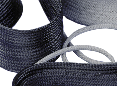 PMA Braided Polyamide Black Cable Sleeve, 25mm Diameter, 50m Length, F.66 Series