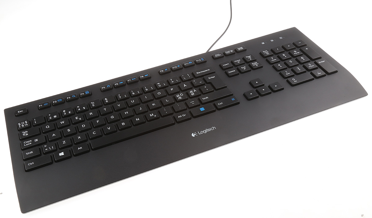 Logitech Wired USB Keyboard, Nordic, Black
