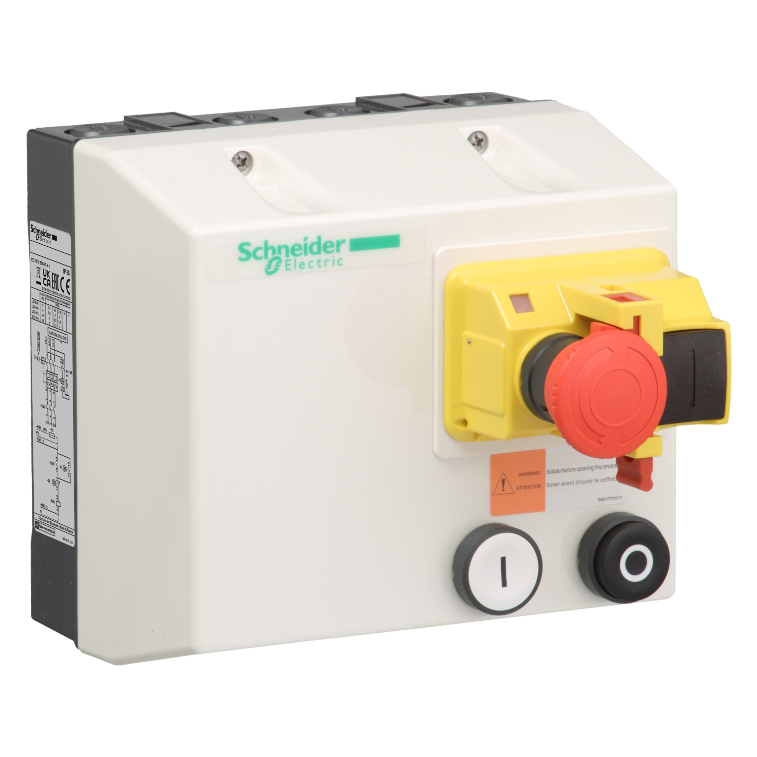Schneider Electric TeSys DOL Starter, DOL, 1.5 kW, 440 V ac, IP657