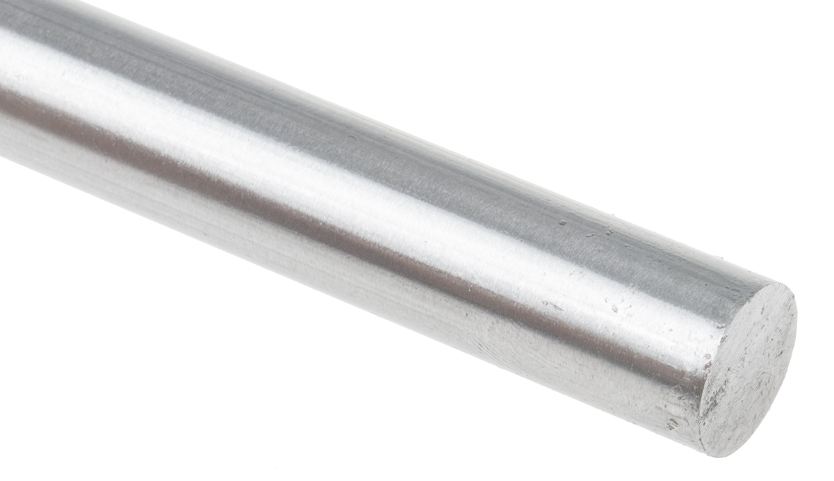 RS PRO Silver Steel Rod 1/2in Diameter, 330mm L