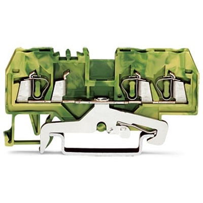 WAGO 280-687-1 280 Series Green/Yellow, 2.5mm², 3-Level, Cage Clamp Termination