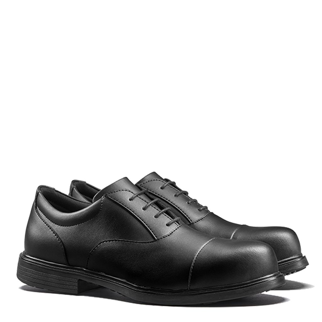 V12 Footwear Surveyor Men's Black Fibreglass Toe Capped Safety Shoes, UK 6, EU 39