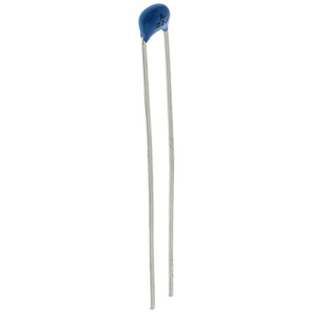 Murata 22pF Multilayer Ceramic Capacitor MLCC, 100V dc V, ±5% , Through Hole