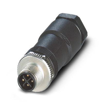Phoenix Contact, SACC-M12MSS-3PECON-PG 9-M IP67 Black Screw Mount 4P Power Connector Plug, Rated At 12A, 630 V ac
