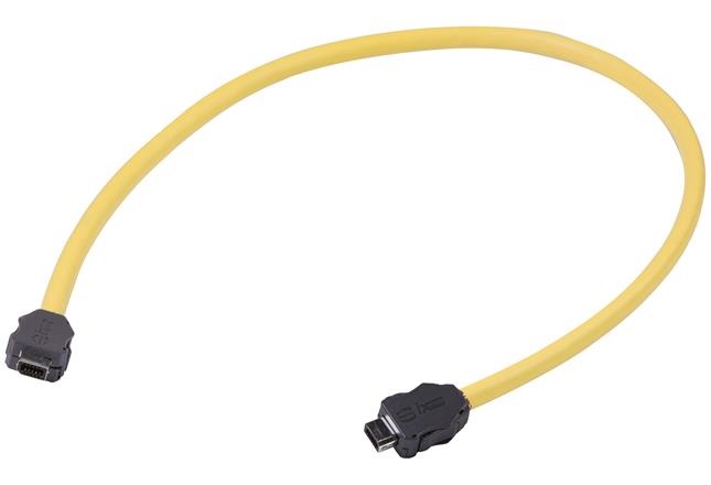 HARTING, 3m Cat6a, Yellow Type A Chinese Plug to Male Type A Chinese Plug Male, None, Terminated PVC Sheath