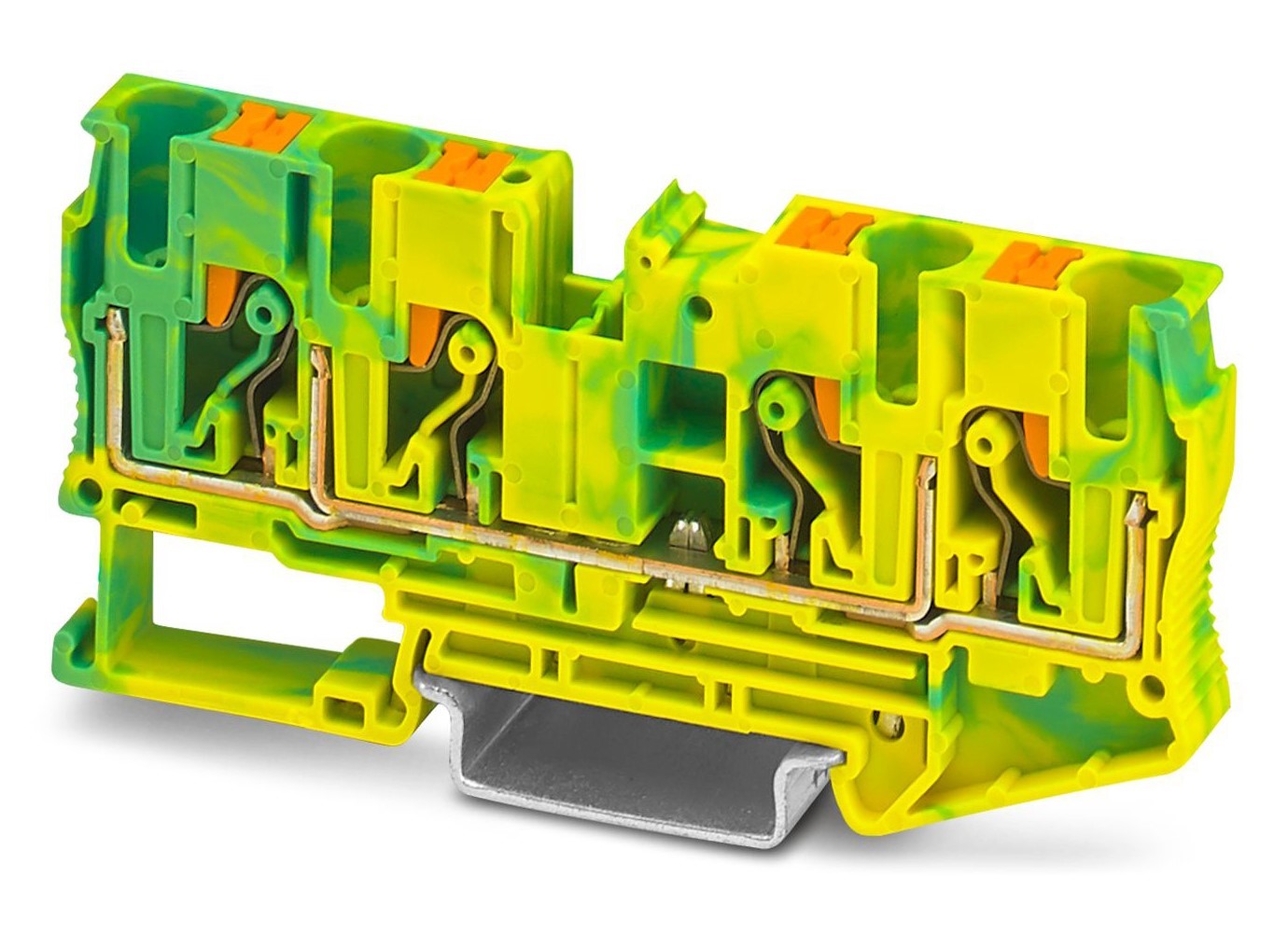 Phoenix Contact 3212950 PT 6 Series Green, Yellow, 10mm², Push In Termination, ATEX, IECEx