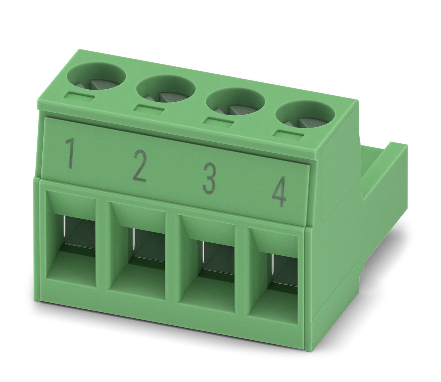 Phoenix Contact, 5mm Pitch, MSTB 2.5/ 4-ST BD:1-4, 4 Way, , Pluggable Terminal Block, Plug, Plug-In, Screw Termination,