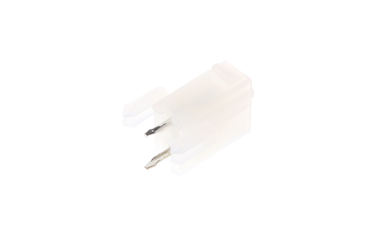 Molex Mini-Fit Jr Series Straight Through Hole PCB Header, 2 Contact(s), 4.2 mm Pitch, 2 Row, Shrouded