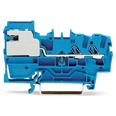 WAGO 2002-7214 TOPJOB S Series Blue, 2.5mm², 1-Level, Push In Termination
