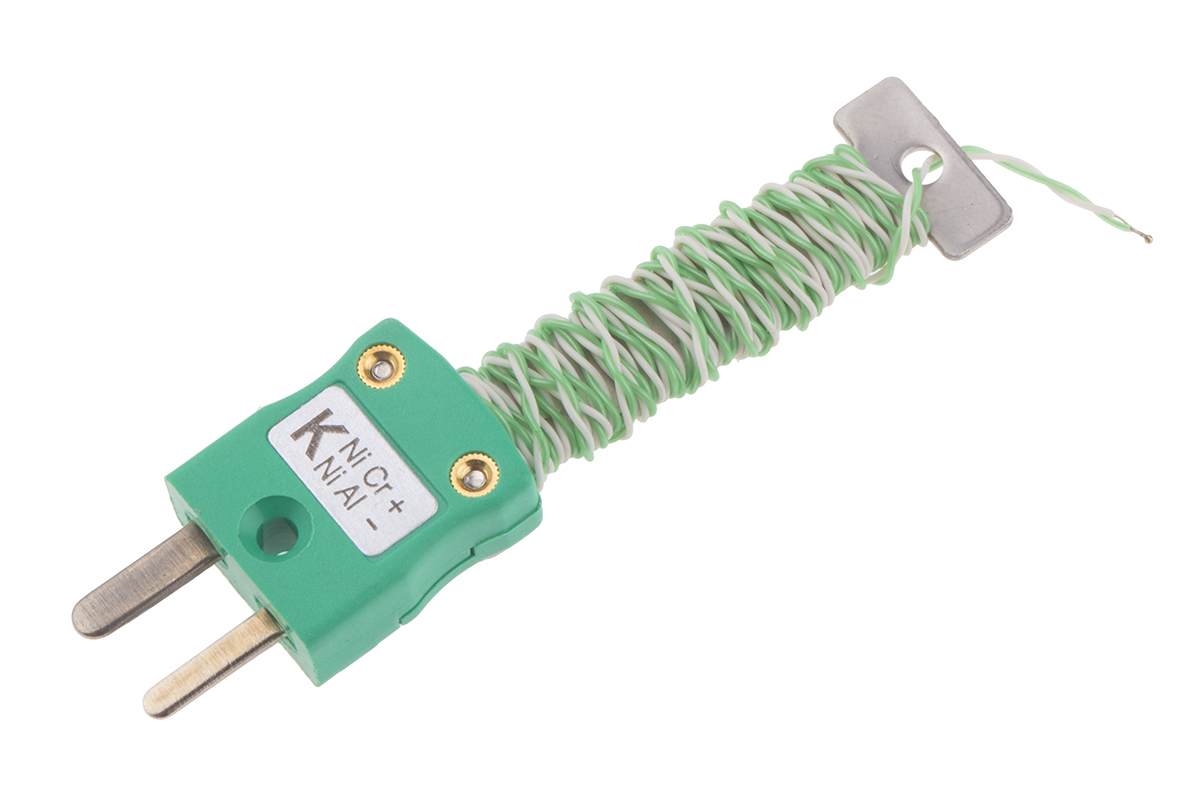 RS PRO Type K Exposed Junction Thermocouple 1m Length, 1/0.2mm Diameter → +220°C