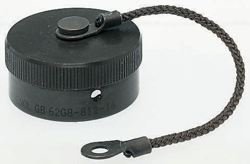 Amphenol Limited 62GB MIL-DTL-26482 Plug Dust Cap, Shell Size 16, with Zinc Cobalt Finish, Aluminium