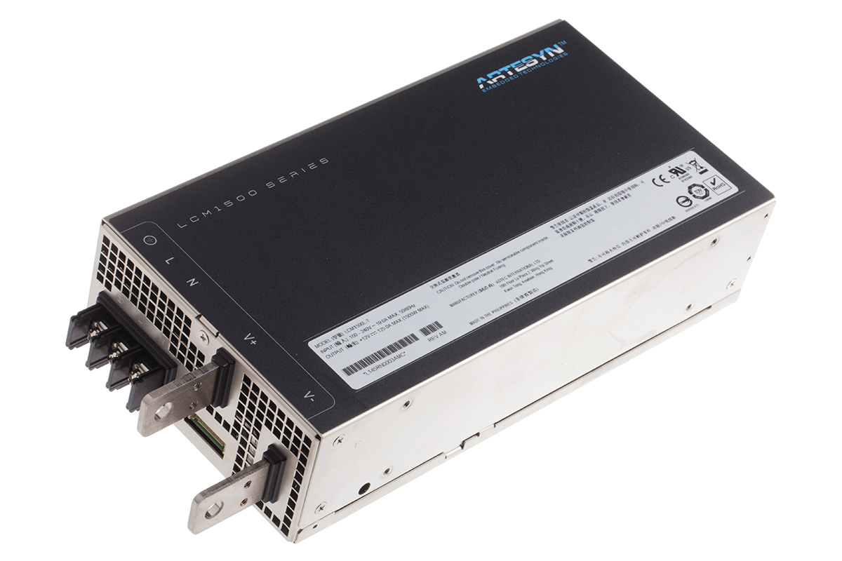 Artesyn Switching Power Supply, LCM1500L -T, 12V dc, 133A, 1.5kW, 1 Output, 90 → 264V ac Input Voltage