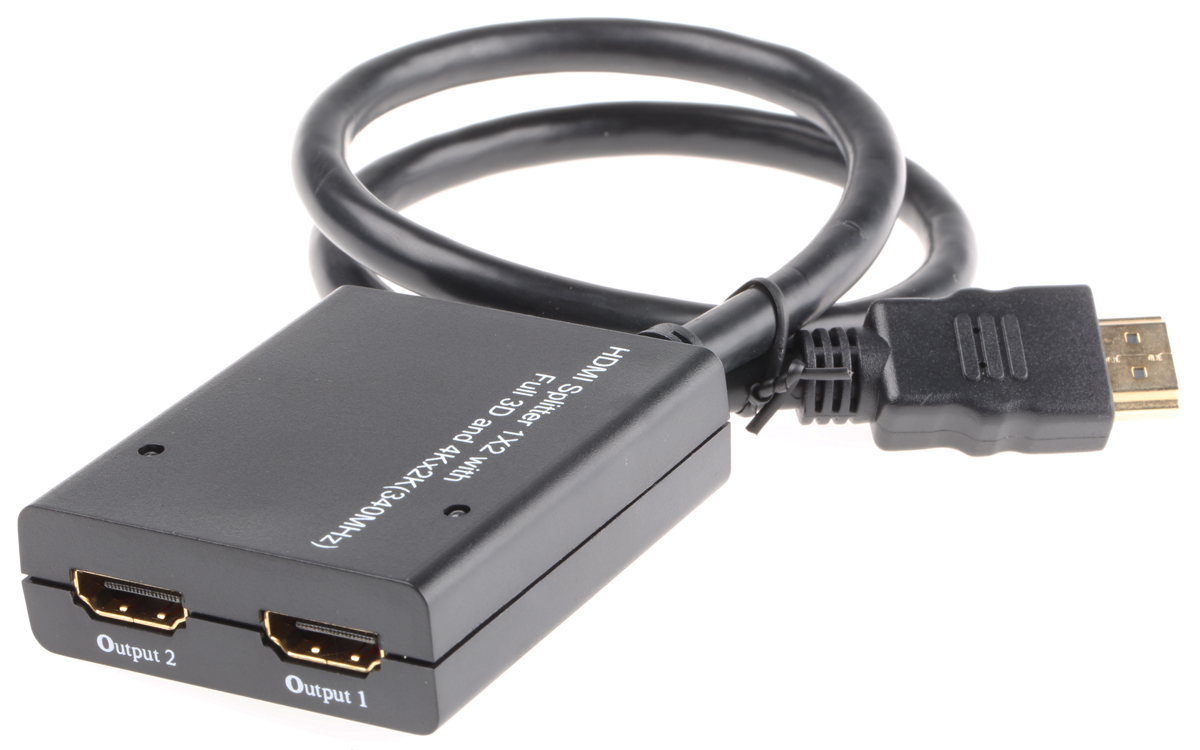 NewLink 2 Port 1 Input 2 Output HDMI Splitter  - up to 4K