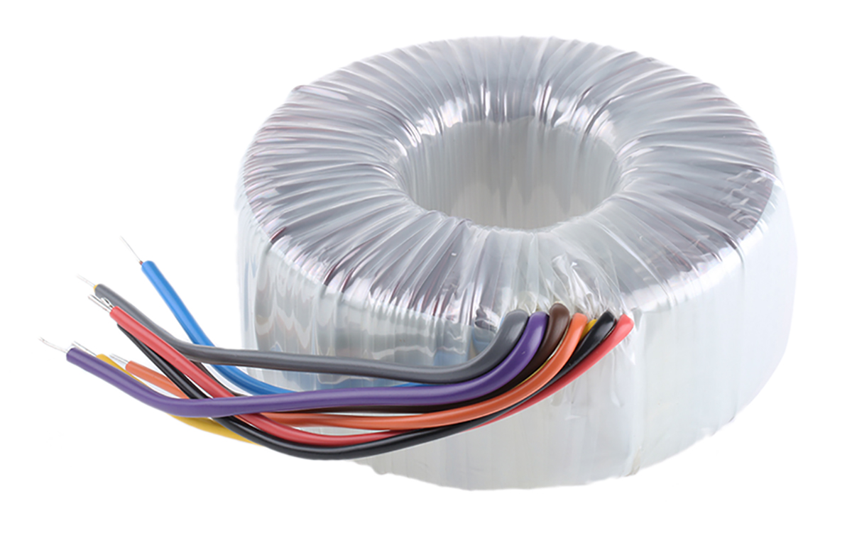 Nuvotem Talema 115 V ac, 230 V ac, 2 x 40V ac Toroidal Transformer, 500VA 2 Output