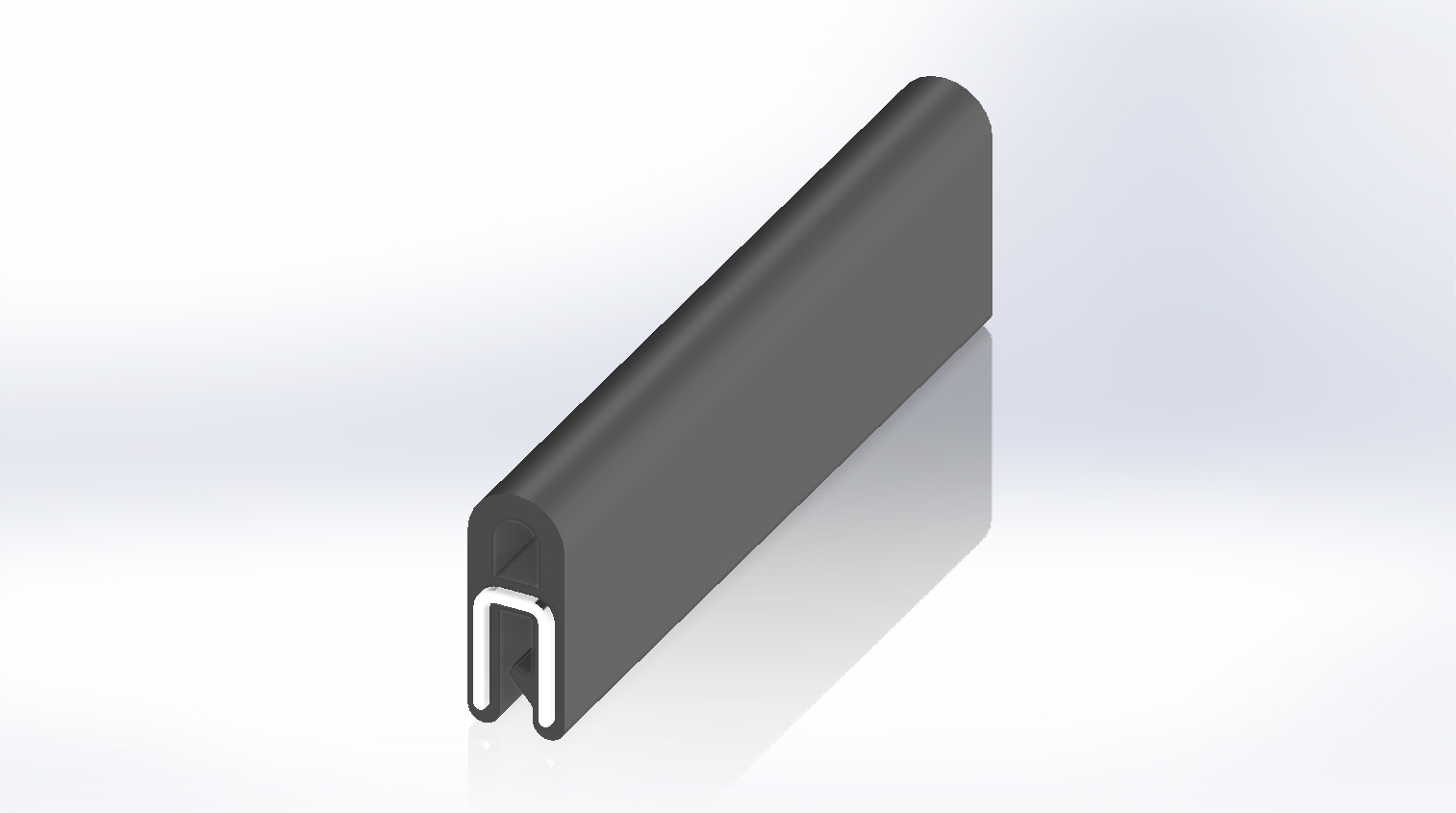 RS PRO Black EPDM  Edging Strip, 20m
