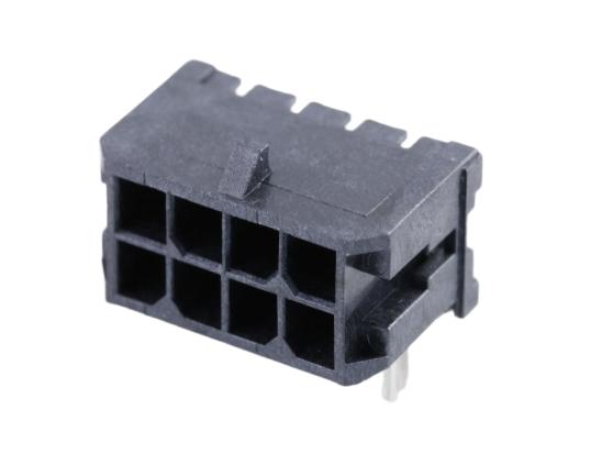 Molex 43045 Series Right Angle Surface Mount PCB Header, 8 Contact(s), 3 mm Pitch, 2 Row, Shrouded